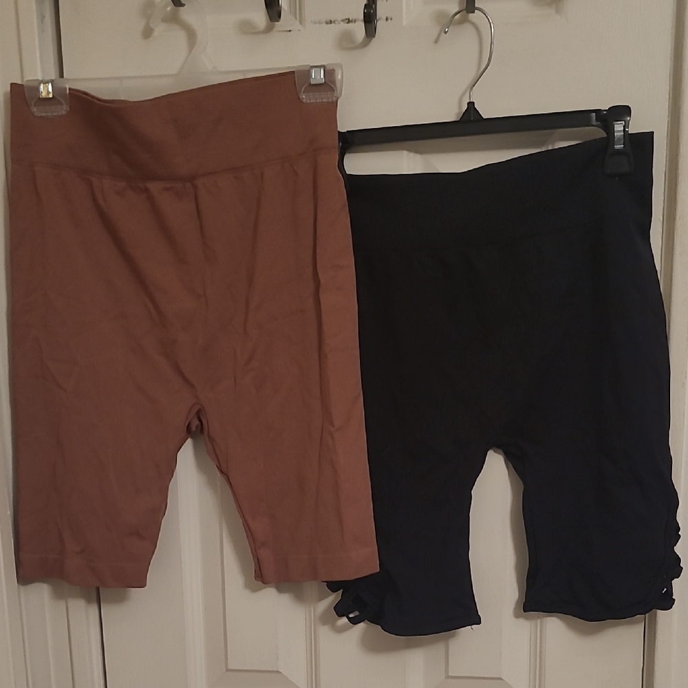 Eye Candy Black and Brown Bike Shorts